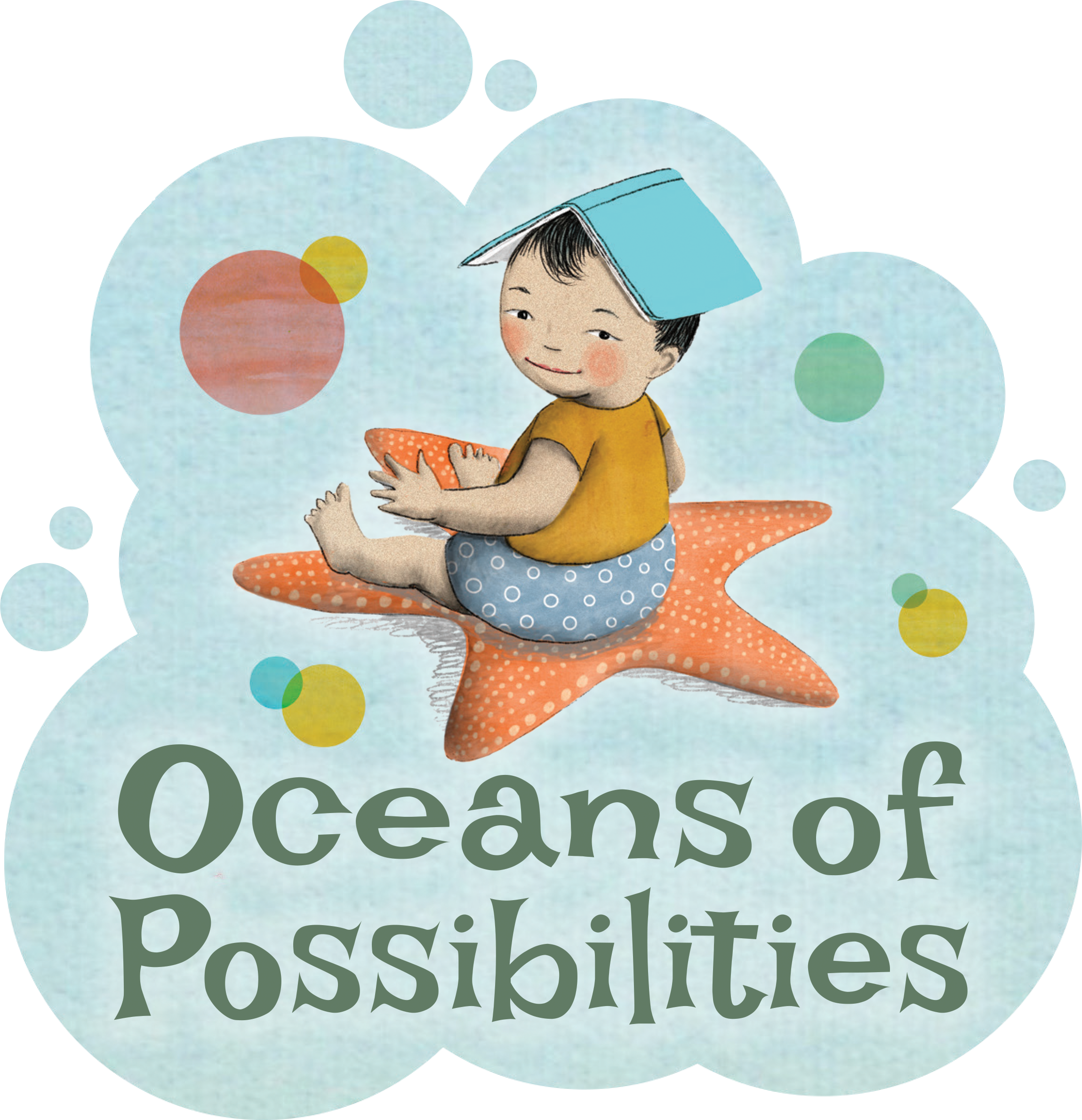 Oceans of Possibilities - A child sitting on a starfish