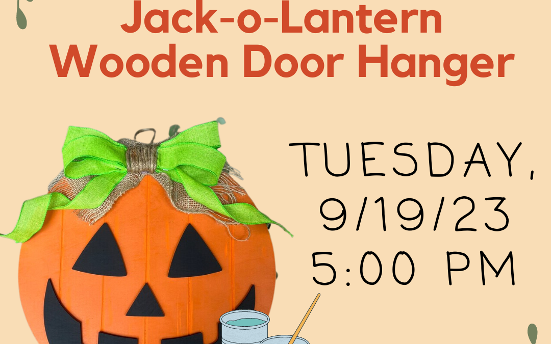 Adult Craft: Jack-o-Lantern Pumpkin Door Hangers