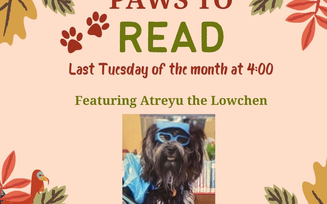 Paws to Read with Therapy Dog