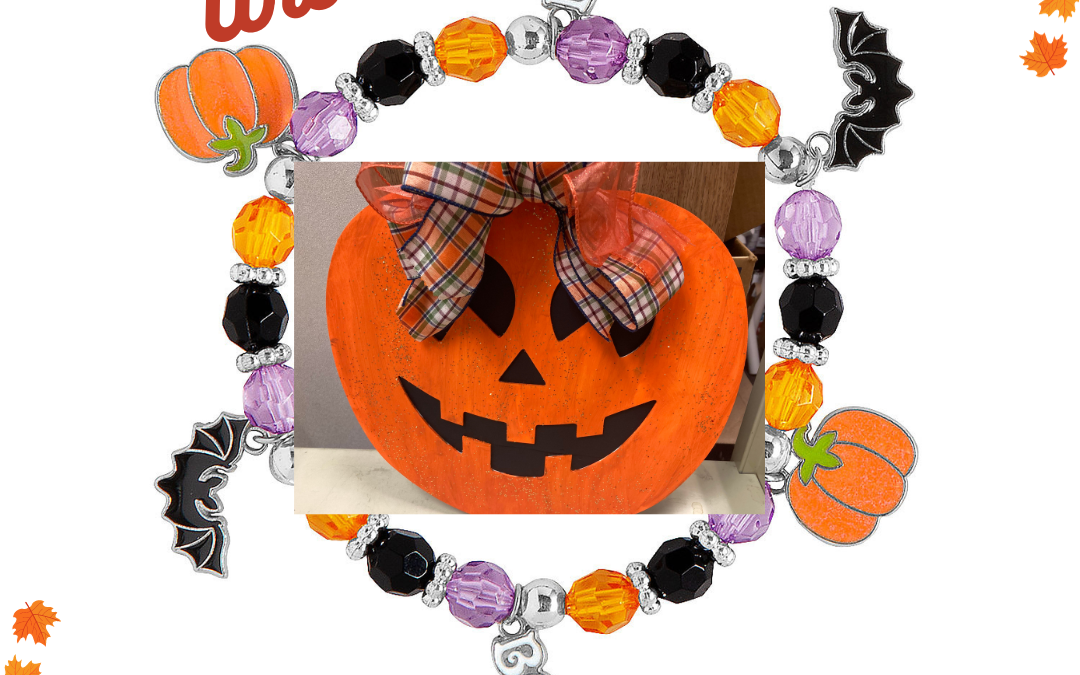 Tween/Teen Art: Wooden Pumpkin Door Hangers and Halloween Bracelets