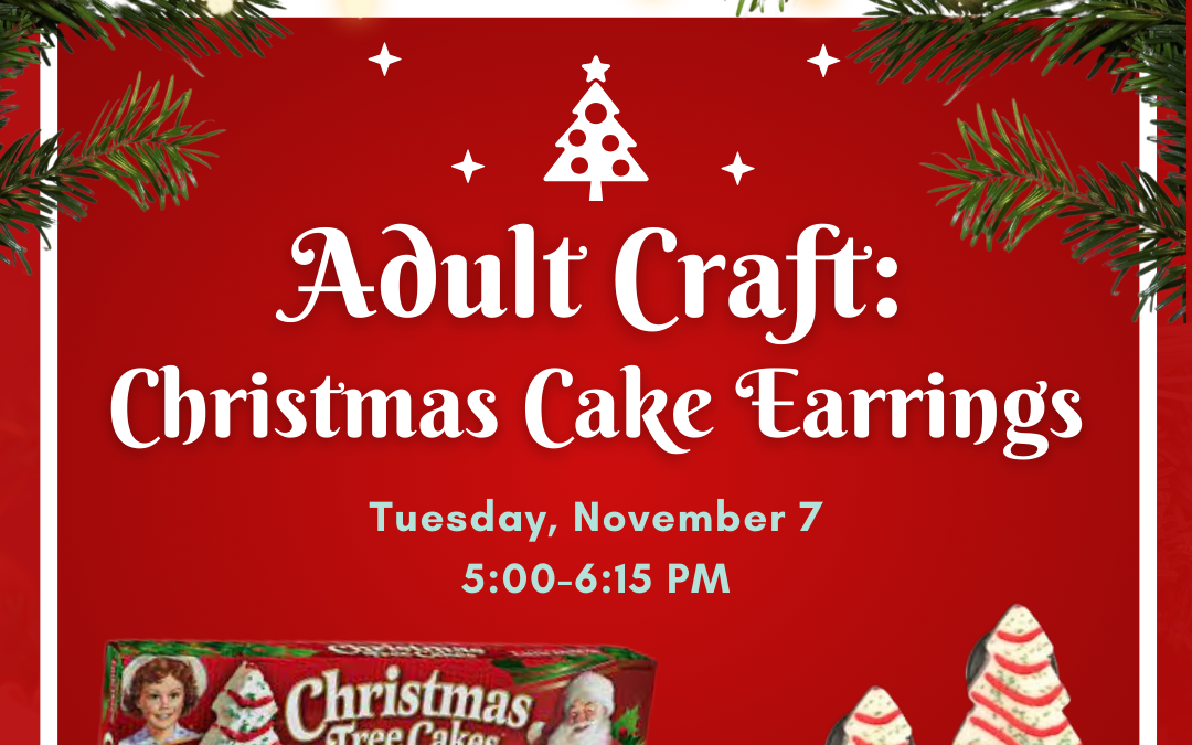Adult Craft: Christmas Tree Cake Earrings
