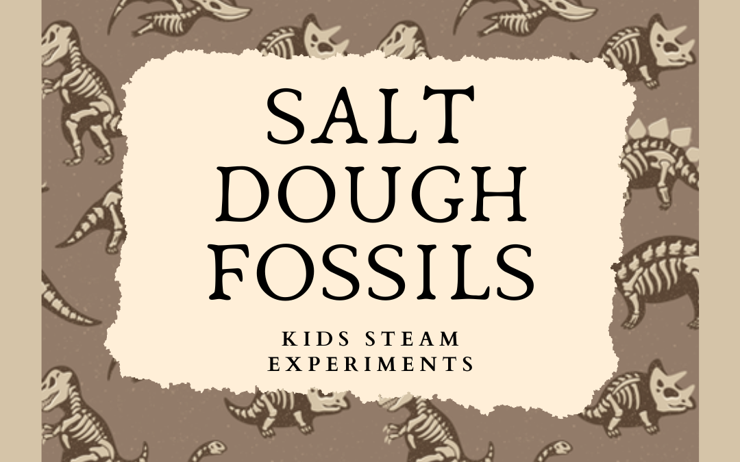 Kids STEAM Experiment: Salt Dough Fossils