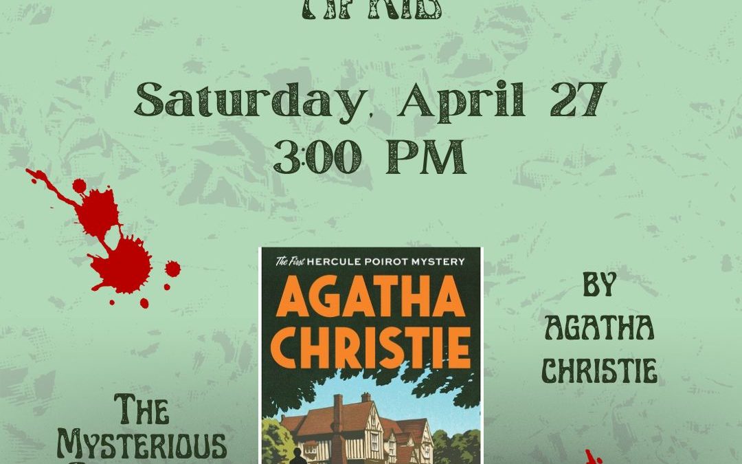 Crime Reads Book Club: The Mysterious Affair at Styles by Agatha Christie